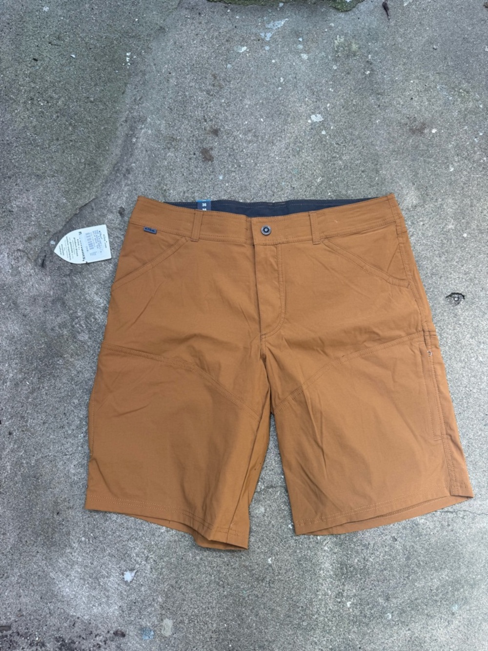Kuhl Renegade Shorts Mens 36 Brown Hiking Outdoor Performance Stretch NWT